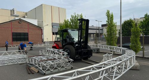 Opbouw 3 daags event speciale mijlpaal