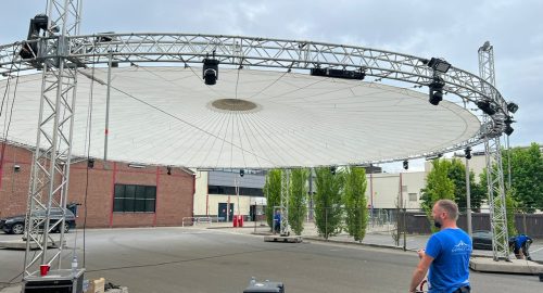 Opbouw 3 daags event speciale mijlpaal